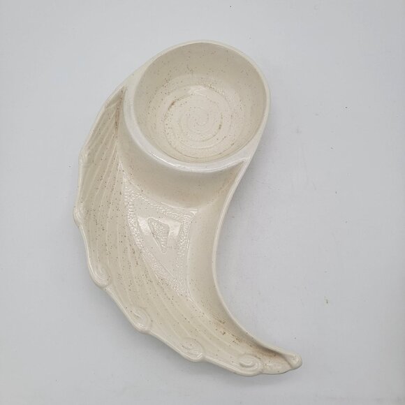 Vintage Calif USA Pottery Yin Yang Chip Dip Serving Dishes - Picture 5 of 7